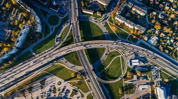 Highway with cars